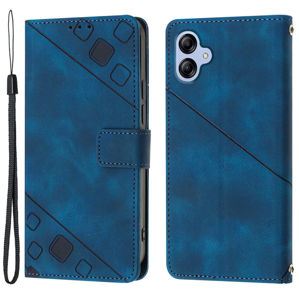 PT005 YB Imprinting Series-6 for Samsung Galaxy A04e 4G / F04 4G / M04 4G PU Leather Phone Stand Case Wallet Phone Cover PT005 YB Imprinting Series-6 for Samsung Galaxy A04e 4G / F04 4G / M04 4G PU Leather Phone Stand Case Wallet Phone Cover